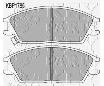 KEY PARTS kbp1785 -  Комплект тормозных колодок, дисковый тормоз